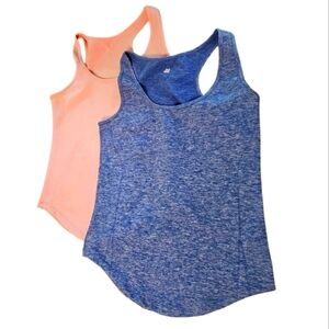 COPY - Buffbunny Tank Tops SET COORD Blue and Pink XL